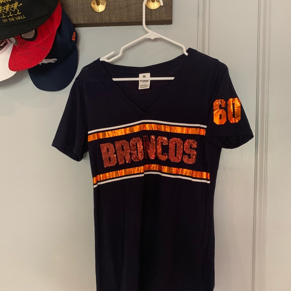 Pink Victoria’s Secret Denver Broncos shirt